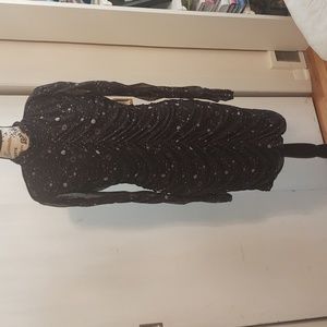 NWT Celestial Wild Fable Black Runched Dress